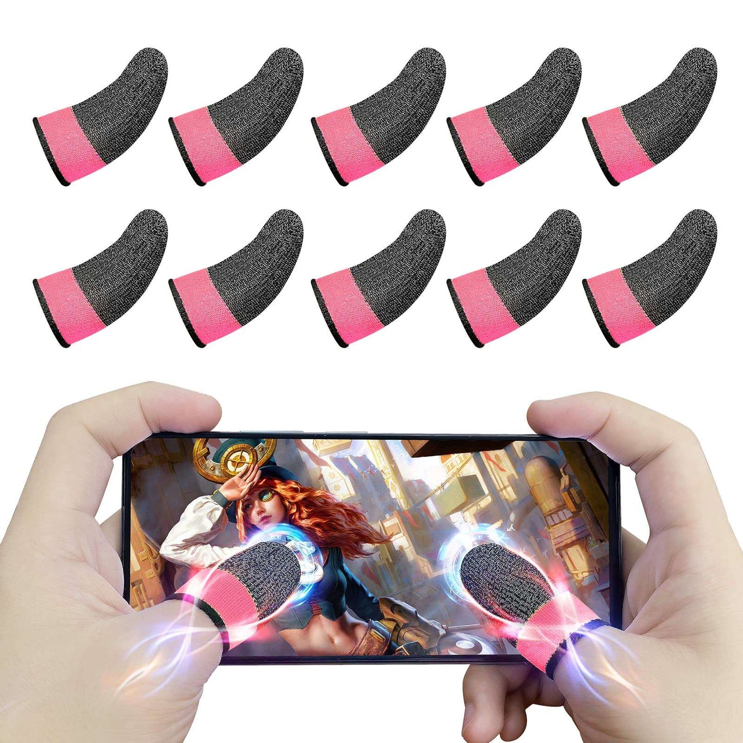 gaming finger sleeves conductive