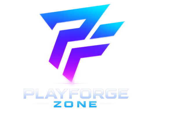 PlayForge Zone official store logo for gaming products and online gaming platform branding